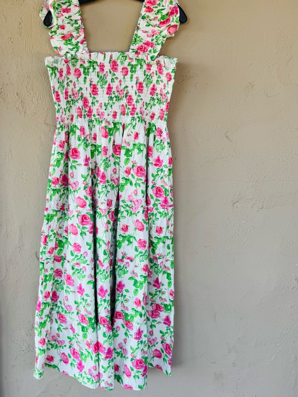 Hill House Home The Ellie Floral Nap Dress Pink Roses Poplin Size XL - Picture 6 of 6